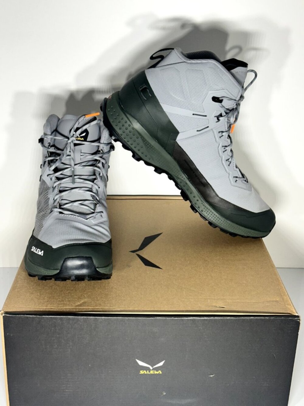 Salewa Men's Size 11.5 Pedroc Pro Mid PTX Alloy Dark Olive Hiking Boots - NEW